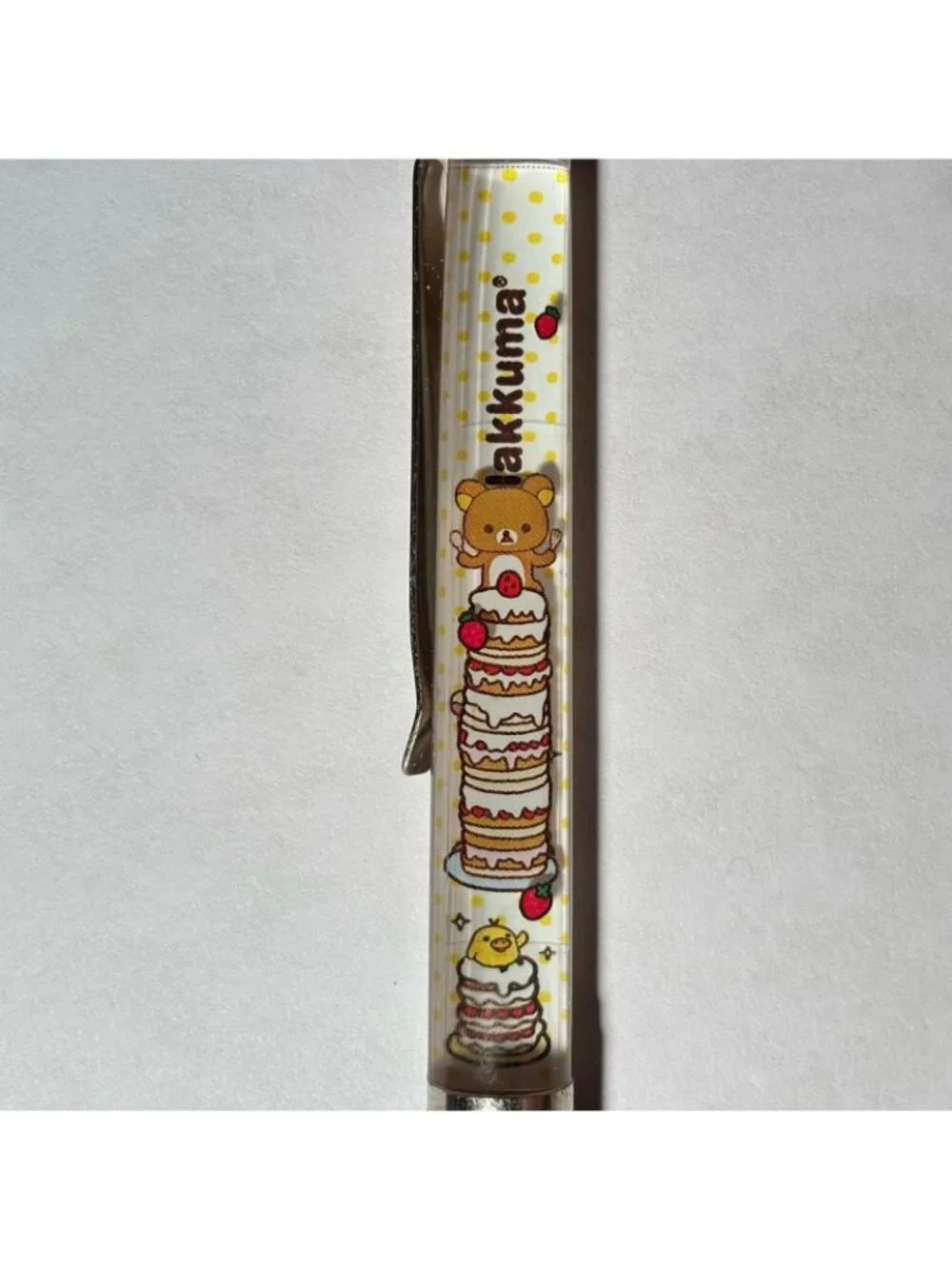 Rilakkuma Brown Bear Floaty Pen Japan Strawberry Shortcake Stack Novelty Collect